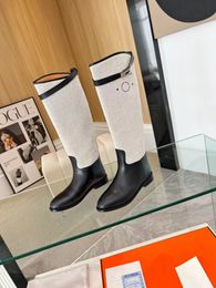 Stivali Welly firmati di marca Stivali da pioggia firmati con piattaforma Lettera Ringer moda neri ma stivali lunghi da donna al ginocchio 35-42