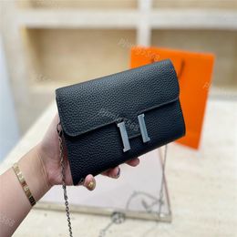 High quality Women's genuine leather Shoulder bags handbag purse letter solid buckle Sheepskin caviar pattern Totes Cross bod223w