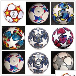 Balls 22 23 24 European Champion Soccer Ball Size 5 2022 2023 2024 Final Kyiv Pu Granes Slip-Resistant Football Drop Delivery Sports Dh2Ub