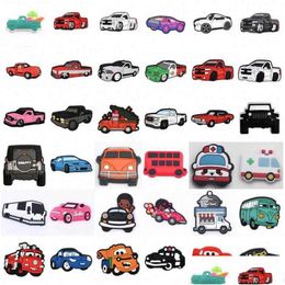 Athletic Outdoor New Custom Racing Car Clog Charms Cartoon Accessories Pvc Shoe Decoration For Shoes Girls Kids Party X-Mas Gifts Drop Otpay