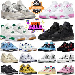4 Basketball Shoes Men Women Jumpman 4s Black Cat Frozen Moments Sapphire Pine Green University Pink Red Cement White Cement Mens Trainers Outdoor Sneakers