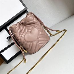 2023 mini bucket bag Lady's drawstring tote shoulder bag wallet leather pouch classic letter hardware G series accessories cr232w