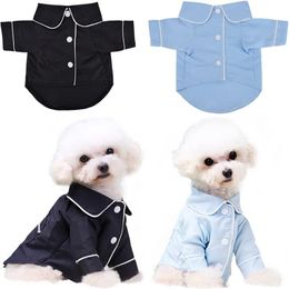 Dog Pyjamas Stylish Soft Shirts Loungewear Dog Apparel Puppy Pjs Coat 2 Leg Pets Clothes for Small Dogs Boy Girl Chihuahua Yorkie 2617