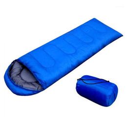 Whole- JHO-Outdoor Waterproof Travel Envelope Sleeping Bag Camping Hiking Carrying Case Blue262H