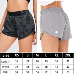 LL 0102 Women Yoga Outfit Girls Shorts Running Ladies Casual Cheerleaders Short Pants Adult Trainer Sportswear Exercise Fitness We270N