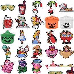 Charms Shoe Parts Accessories 2022 New Bad Bunny Set Custom Rubber Clog Mexico Food Drink For Decoration Christmas Gift Drop Delivery Ot6S9