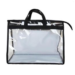 Storage Bags Clear Dust-proof Bag Protable Women Purse Handbag Dust Cover With Zipper Water Proof Protector NI268f