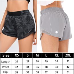 LL 0102 Women Yoga Outfit Girls Shorts Running Ladies Casual Cheerleaders Short Pants Adult Trainer Sportswear Exercise Fitness We264Z