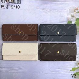 YQ Buttons Wallet Designer Long Wallet Lady Multi style Coin Purse Card holder Women Classic Zipper Pocket Clutch305l