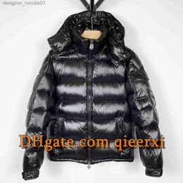 Womens Down Parkas Mens black puffer jacket down jacket white duck down padded coats outdoor keep warm outerwear cold fluffy hood coat plus size 5XL thickening coat Sn