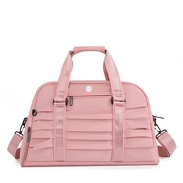 Lu Duffel Bag Yoga Handbag Gym Fitness Travel Outdoor Sports Bags Shoulder Bags 6 Colour Large Capacity317n