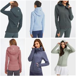 LL-YDPF115 Exercise Fitness Wear Womens Yoga Outfit Hoodies Sportswear Outer Jackets Outdoor Apparel Casual Adult Running Trainer 2362