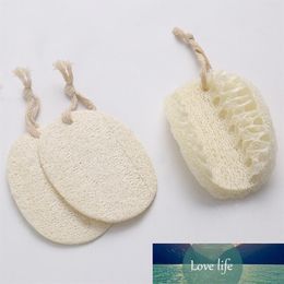 100pcs Natural Loofah Sponge Bath Shower Body Exfoliator Pads With Hanging Cotton Rope household301H