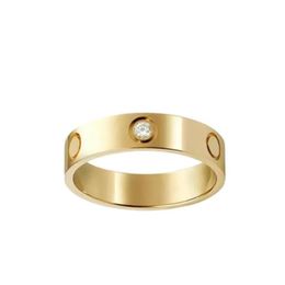 New Love Ring Luxury Jewellery Gold Rings For Women Titanium Steel Alloy Gold-Plated Process Fashion Accessories Never Fade Not Alle221o