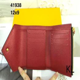 Woman M41938 zipper Clutch Flap Button Women VICTORINE Wallets Exotic Holder Zipper Coin Classic Purse Bag Card bags292g