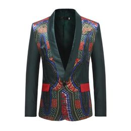 Men's Suits & Blazers Single Fashion Winter Warm Coat Casual Men Print Cutton Blazer Masculino Jacket Slim Fit Heren Colberts244o