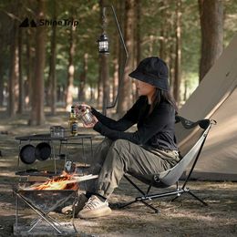 Camp Furniture Mountain Fun Outdoor Camping Portable Lightweight Folding Chair Camping Tent Aluminium Moon Chair Leisure Chair HKD230909