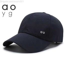 Designer Yoga Men's and Women's Baseball Caps Fashion Quick Dry Fabric Sun Hat Beach Outdoor Sports Pure Colour MKM1