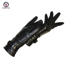 Five Fingers Gloves Brand gloves Winter Fashion Women's Operating phone Suede Leather Sheepskin Woman Mittens Warm Soft Ladies purfle glove03 230909