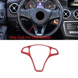 Car Center Console Steering Wheel Buttons Frame Decoration Sticker Trim For Mercedes Benz C E W205 W213 GLC X253 Class CLA GLA215j