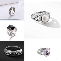 Silver Rings Thai Dy Plated ed Two-color Selling Cross Black Ring Women Fashion Platinum Jewelry292j