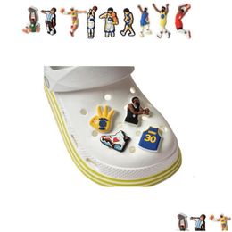 Shoe Parts Accessories Sports Pvc Cartoon Clog Charms Decoration Shoes Buckle Pins Charm Boys Garden Gift Drop Delivery Dhcpw