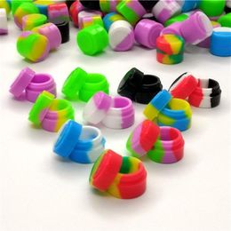 STOCK in Los Angeles USA FAST 500pcs lot 2ml non-stick silicone jars dab wax silicone container for dabs silicone cont282o