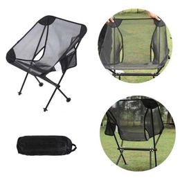 Camp Furniture TARKA Breathable Mesh Folding Chair Portable Lightweight Picnic Camping Chair Beach Fishing Chair Foldable Moon Chairs HKD230909