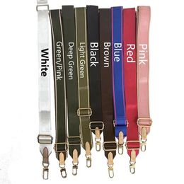 M44823 favorite multi Bag Parts Accessories 8 Colors Shoulder straps for 3 piece set Women Crossbody Bag Canvas purse strap207K