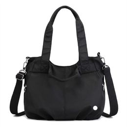 Lu Nylon Duffel Bag Yoga Handbag Gym Fitness Travel Outdoor Sports Bags Shoulder Bags 4 Colors Large Capacity Waterproof215P