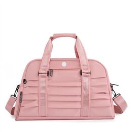 Lu Duffel Bag Yoga Handbag Gym Fitness Travel Outdoor Sports Bags Shoulder Bags 6 Colour Large Capacity275g
