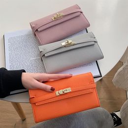 2023 Women Wallet Personality Fashion Ladies Long Big Synthetic Leather Purse Clutch Mother's Day Gift293K