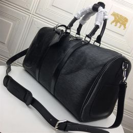 Top quality Original Lock Duffle Bag Men Women Luxurys Designers Bags 2021 Water ripple sports Travel bag Designers Womens Handbag275E