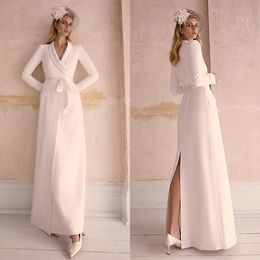 Fashion Show Women Long Jacket White Wedding Slim Fit Blazer Sets 1 Piece Custom Made For Lady Party Prom Wear