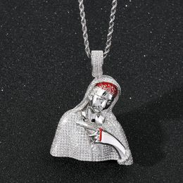 New European and American Virgin Pistol Bloody Hip Hop Pendant Figure Head Figure Retro Punk Hip Hop Accessories