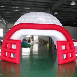 Custom tents sport giant Inflatable helmet tent games events advertising blow-up football tunnel entry for gym field260d