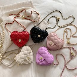 Kids Hearts Handbags Mini Crossbody Bag Cute Girl Small Coin Pouch Toddler Purse Hand Bag Tote for Children Women238d