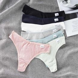 Women's Panties 3 Pcs Lots Plus Size S-4XL Underwear Women Lingerie Panties Sexy G String Thongs for Lady Cotten Panties Girl320g