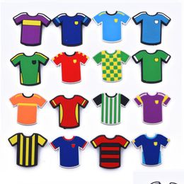 Athletic Outdoor Custom Cartoon Souvenir Designer Pvc Shoe Charm Football Team Logo Sports Garment Decoration Drop Delivery Othpr