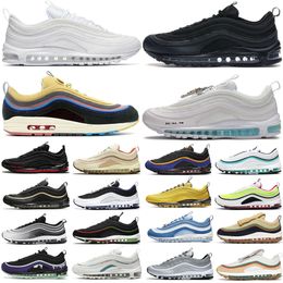 Trainers Classic 97 Mens Running Shoes MSCHF X INRI Jesus Sean Wotherspoon 97s Crucifix AIRS Celestial Vapores Triple White Black MaxS Women Outdoor Sneakers S1