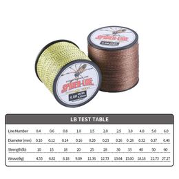 Braided Fishing Line Abrasion Resistant Zero Stretch Braided Lines 4 Strands Super Strong Superline 10Lb -60Lb Test 300m 328Yard204g