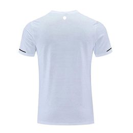 LL-R661 Men Yoga Outfit Gym T shirt Exercise & Fitness Wear Sportwear Trainning Basketball Quick Dry Ice Silk Shirts Outdoor Tops 213Z