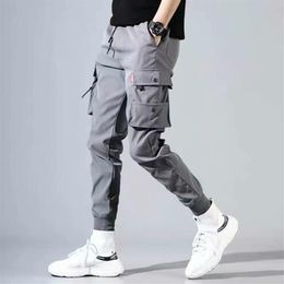 Hip Hop Men Pantalones Hombre High Street Kpop Casual Cargo Pants Many Pockets Joggers Modis Streetwear Trousers Harajuku For Men254x