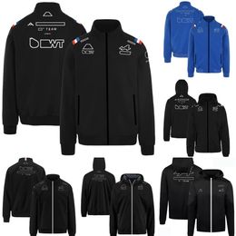 F1 2022-2023 Team Hoodie Jacket Formula 1 Driver Racing Sweatshirt Windbreaker Autumn and Winter Men's Warm Windproof Zipper 230M