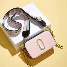 Evening Bags Designer 2022 Women S Fashion Simple Wide Shoulder Strap M Color Matching Small Square J Crossbody Camera 220519 11062817