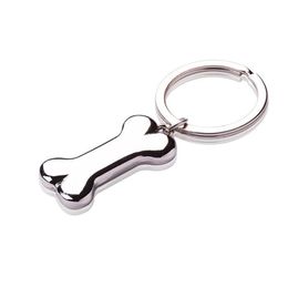 Keychains Cute Dog Bone Key Chain Fashion Alloy Charms Pet Pendent Tags Ring For Men Women Gift Car Keychain JewelryKeychains206O