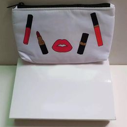 Classic fashion white cosmetic bag ladies lipstick makeup bags storage bale for women favorite toiletry case party gifts302j