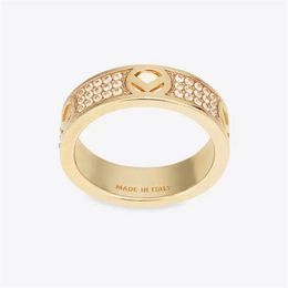 High Quality Full Diamond Mens Rings Engagement Gift For Women Designer Couple Love Rings 925 Silver Gold Ringe Woman F Jewellery Wi262i