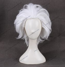 Cosplay Wigs Ursula Cosplay Wig The little Mermaid White Short Heat Resistant Synthetic Hair Wigs Wig Cap 230908