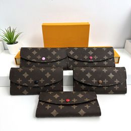 Portafoglio classico uomo donna portafoglio lungo portafoglio firmato porta carte portamonete moda pochette casual di alta qualità con scatola